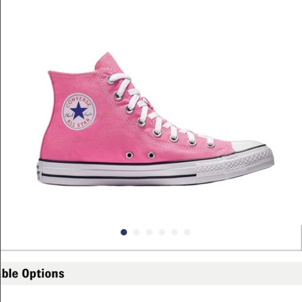 pink high top converse